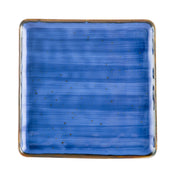 CAC China TUS-SQ16-BLU Tucson Plate 10"L X 10"W X 1/2"H Square