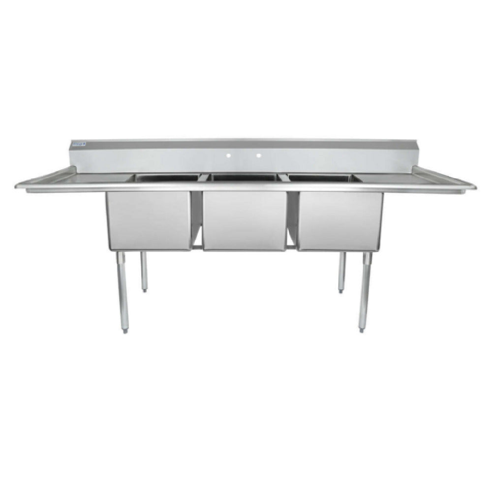 Empura ESD31824LR18 - Sink, 94"W X 29.5"D X 44.25"H, (3) Compartment