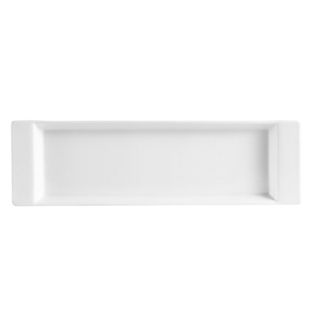 CAC China F-3S Fortune Tray 12"L X 3-1/2"W X 3/4"H Rectangular