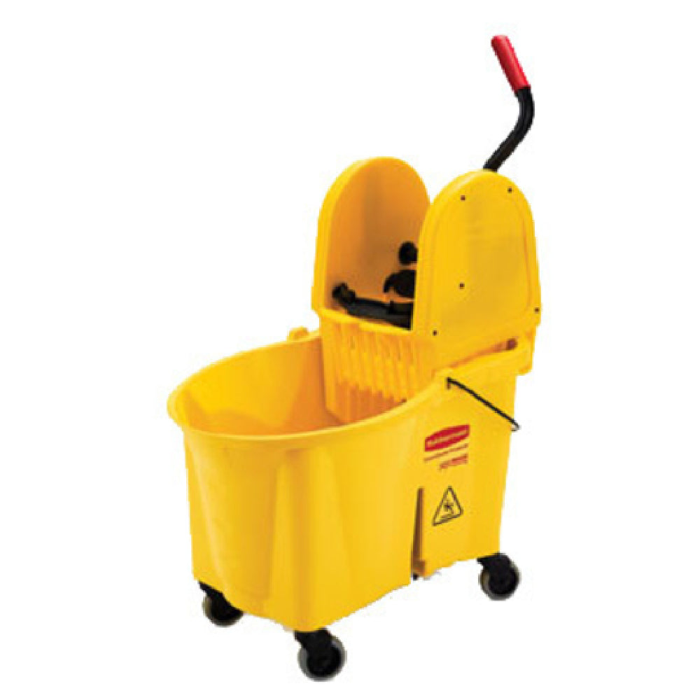 Rubbermaid FG757688YEL WaveBrake® Mopping System 44 Qt. Capacity Down Press