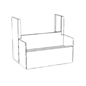 Perlick 7055D8 Underbar Beer Drainer 18"W X 24"D (TSD Depth) For 4040A Series Space Saver Dispensing Heads