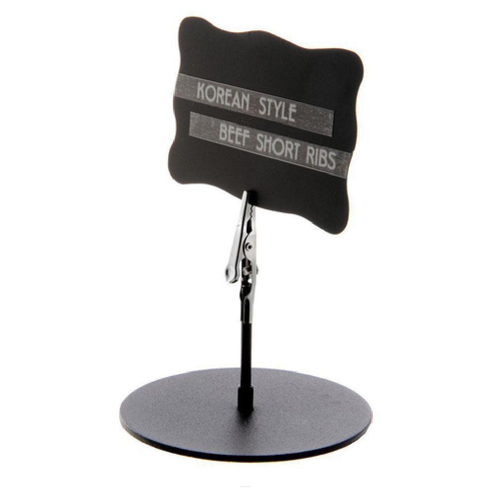 Hubert 20505 - Sign Holder, 3-3/4" Dia. X 4"H, Alligator Clip