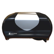San Jamar R3670BKSS Versatwin® Summit Bath Tissue Dispenser 12-7/8"W X 5-7/8"D X 7-3/4"H