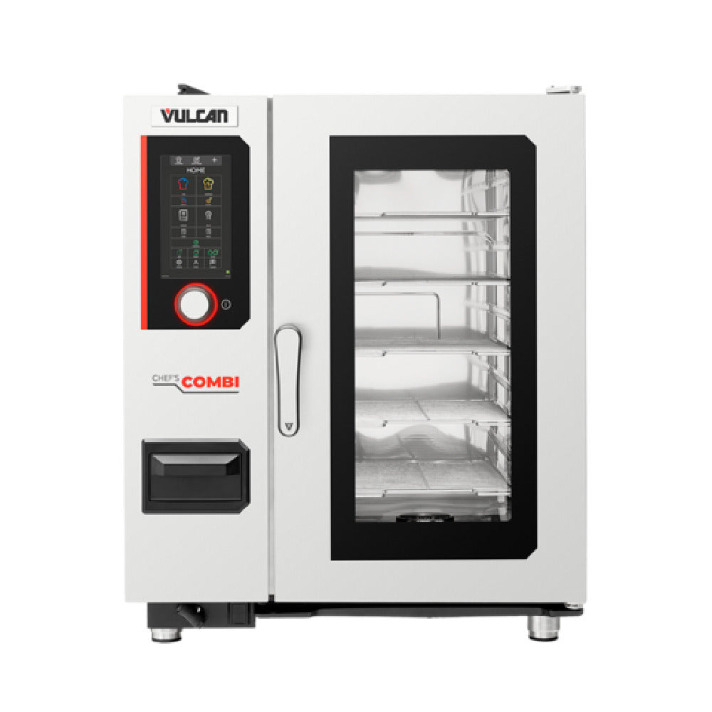 Vulcan CHEF-101G Chef'sCombi 101G Gas 6-level Half-size(GN 1/1) Capacity (10) 13"x18" Half-size Sheet Or (10) 12" X 20" Steam Pan. All-in-one Multifunctional Cooking Equipment With Customizable CombiOS Interface