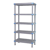 Quantum QP182462VS-5 Millenia Shelving Unit 24"W X 18"D X 62"H Up To 2000 Lbs Load Capacity