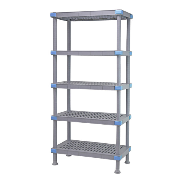 Quantum QP182462VS-5 Millenia Shelving Unit 24"W X 18"D X 62"H Up To 2000 Lbs Load Capacity