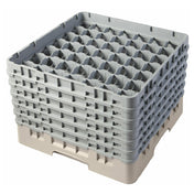 Cambro 49S1114184 Camrack® Glass Rack With (6) Soft Gray Extenders Full Size