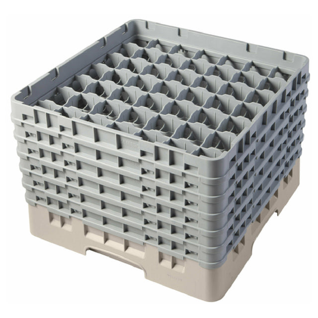 Cambro 49S1114184 Camrack® Glass Rack With (6) Soft Gray Extenders Full Size