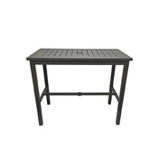 Grosfillex US931288 Sigma Complete Outdoor Table 51" X 28" X 42"H Rectangular