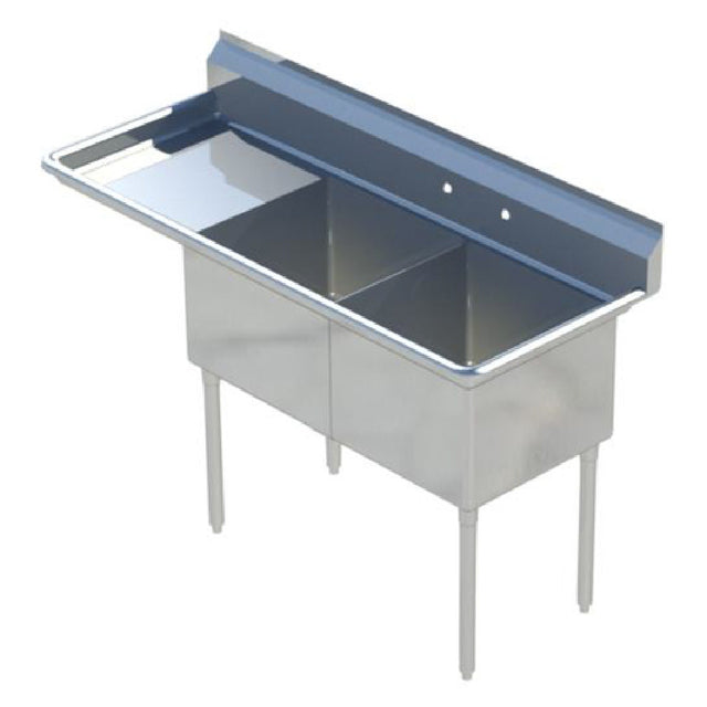 Sapphire Manufacturing SMS-2-1818L Sink 2-compartment 56-3/5"W X 23-1/2"D X 44-1/4"H Overall Size