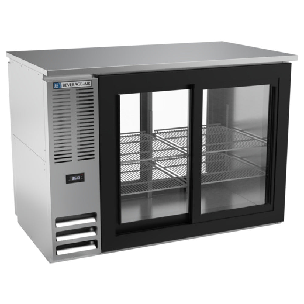 Beverage Air BBN48HC-F-GS-PT-S - Refrigerated Pass-Thru Back Bar Food Rated Refrigerator