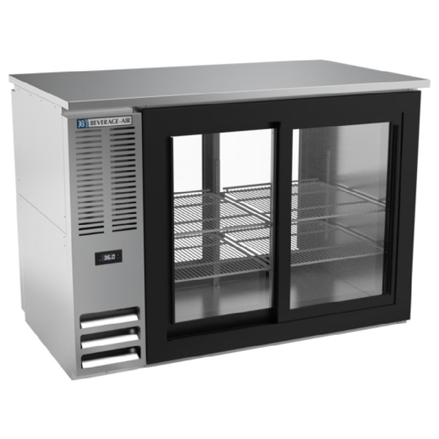 Beverage Air BBN48HC-F-GS-PT-S - Refrigerated Pass-Thru Back Bar Food Rated Refrigerator