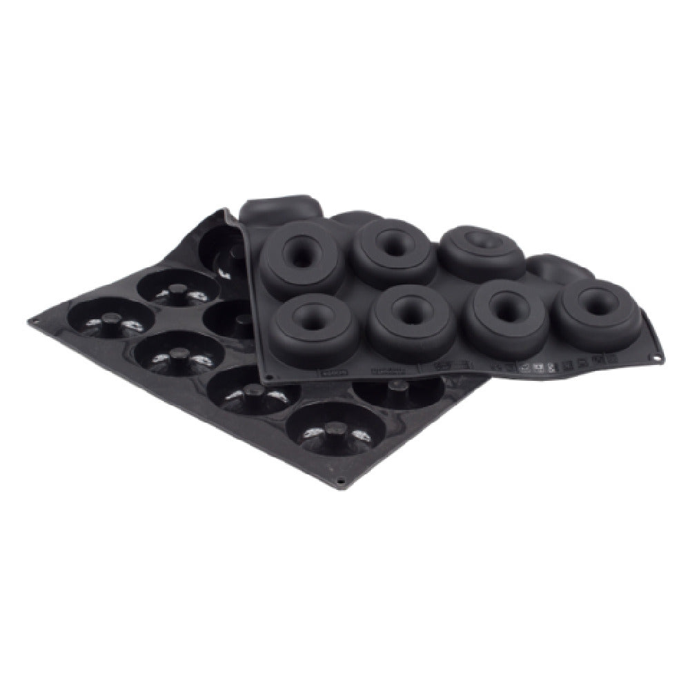 JB Prince MA112 Donut Mold (24) Donuts 3-3/4"L X 2-3/4"W X 15/16"H With 4-1/2 Oz. Capacity Each
