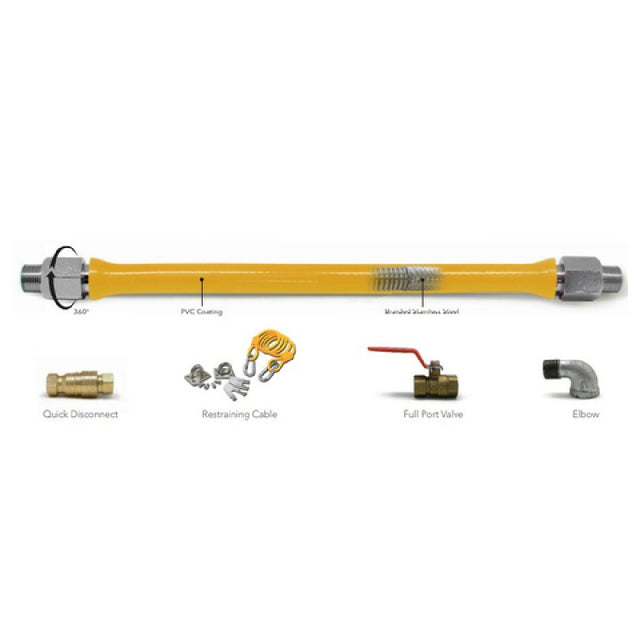 Klinger's Trading GH50KIT48 Easyflex® Commercial Gas Connector Kit 1/2" Inside Dia.