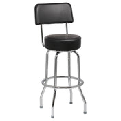 Royal ROY 7715 B - Swivel Bar Stool, Upholstered Back And Seat, Open Back