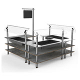Steelite MGCMLB03GSXF Mogogo Buffet Solutions Modular Chilled Salad Station 3-tier