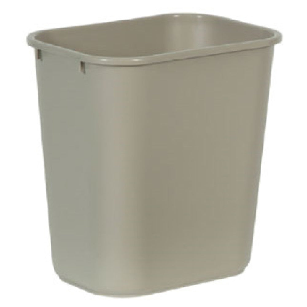 Rubbermaid FG295600BEIG Waste Basket 28 Quart 14-3/8"W X 10-1/4"D X 15-1/8"H