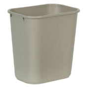 Rubbermaid FG295600BEIG Waste Basket 28 Quart 14-3/8"W X 10-1/4"D X 15-1/8"H