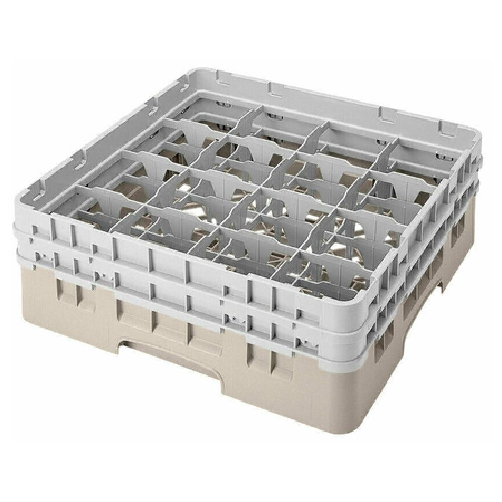 Cambro 16S434184 Camrack® Glass Rack With (2) Soft Gray Extenders Full Size
