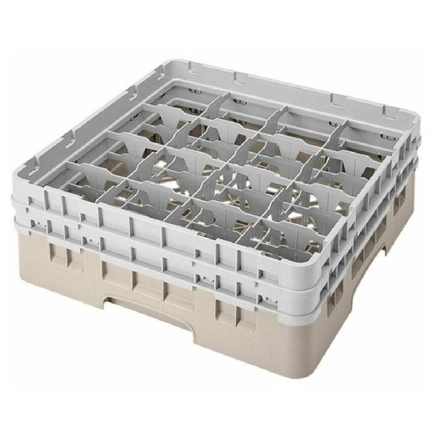 Cambro 16S434184 Camrack® Glass Rack With (2) Soft Gray Extenders Full Size