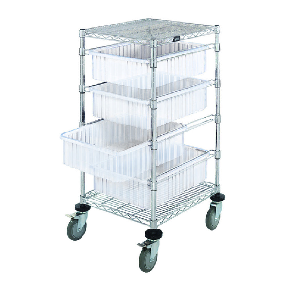 Quantum BC212434M1CL Bin Cart Mobile 21"W X 24"L X 45"H