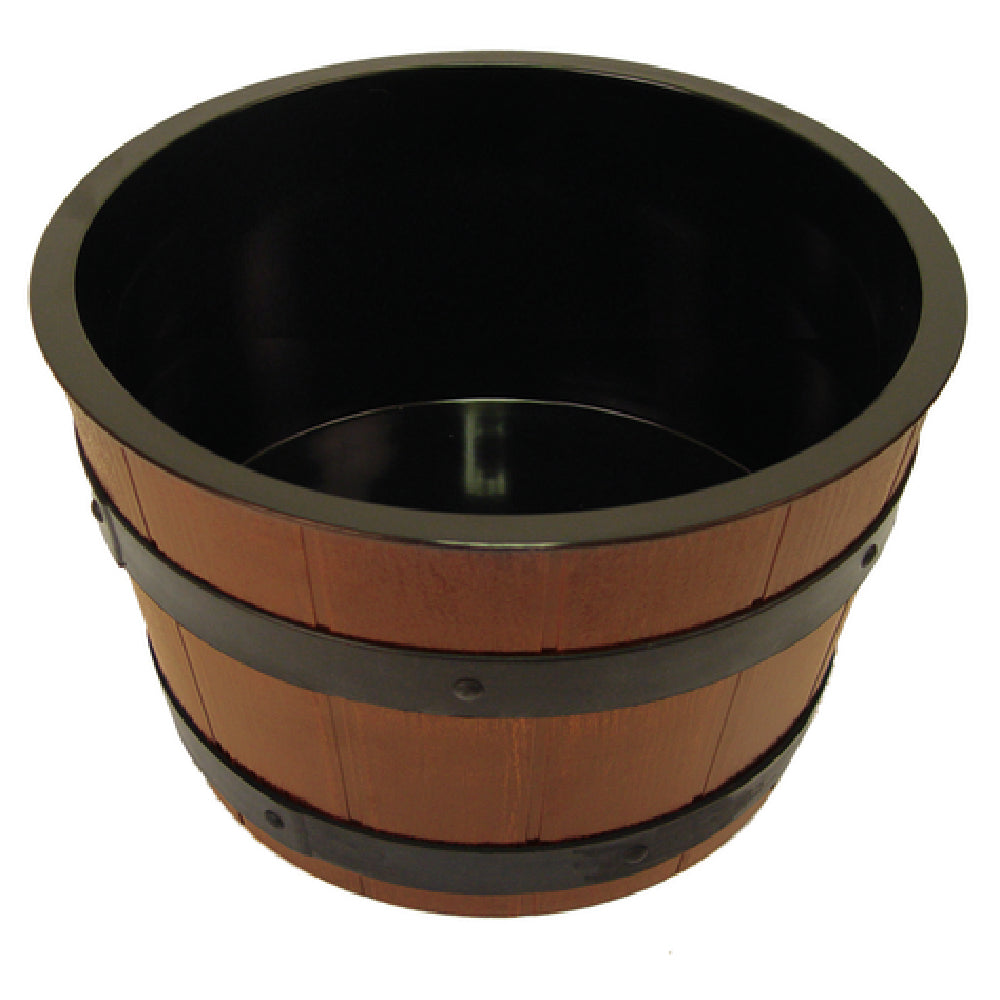 BauscherHepp BBS360 Gourmet Barrel Bowl Set 6-3/4 Qt. Includes: (1) 12" Dia. X 7-3/4"H Brown ABS Bowl