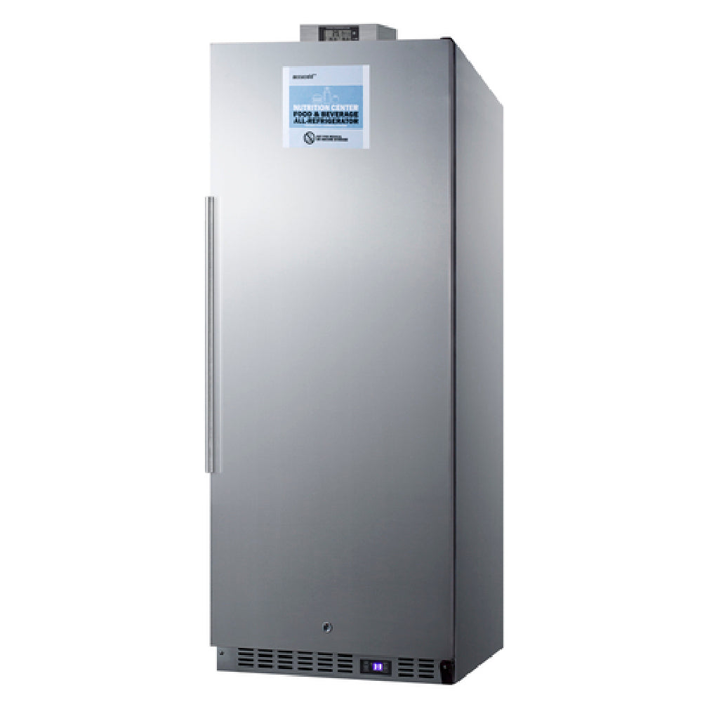 Summit FFAR121SSNZ Accucold Nutrition Center Refrigerator Freestanding One-section