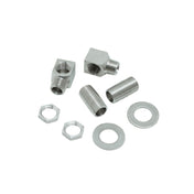 T&S Brass S-0230-K Elbow Kit. Two Short Elbows Nipples Lock Nuts And Washers That Provide 1/2" NPT Male Inlet And Outlet When Assembled