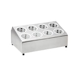 TableCraft Products 7082 - Flatware Cylinder Holder, 19-3/4" X 12" X 8", Two-tier