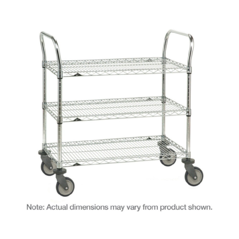 Metro 3SPN56PS SP Heavy Duty Utility Cart Standard Unit 60"W X 24"D X 39"H