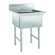 Hubert 79921 - Kratos® Compartment Sink, 23"W X 23"D X 12"H Bowl Size, No Drainboards