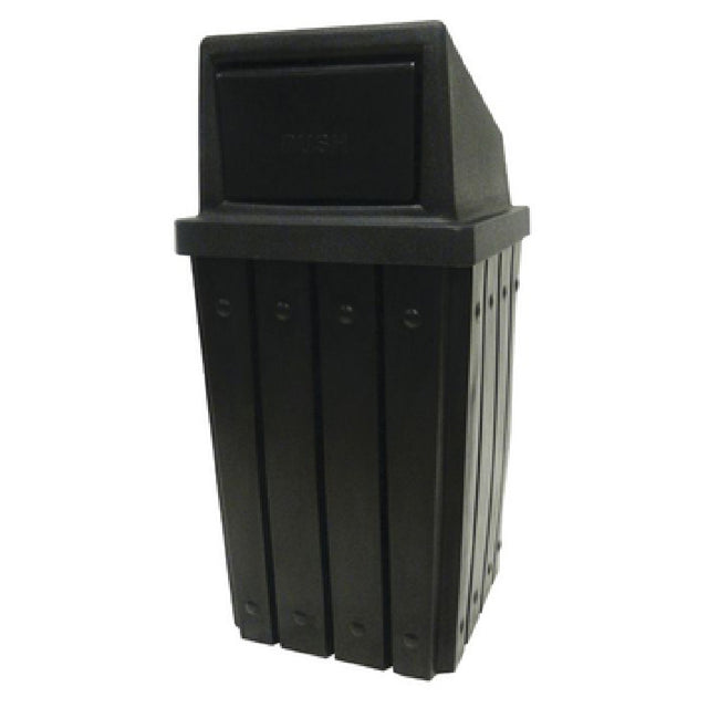 Hubert 82779 - Trash Receptacle, 32 Gallon, 18-1/4" X 18-1/4" X 29"H