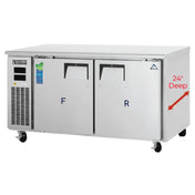 Everest Refrigeration ETRF2-24 Undercounter/Worktop Dual Temperature Refrigerator/Freezer Combo