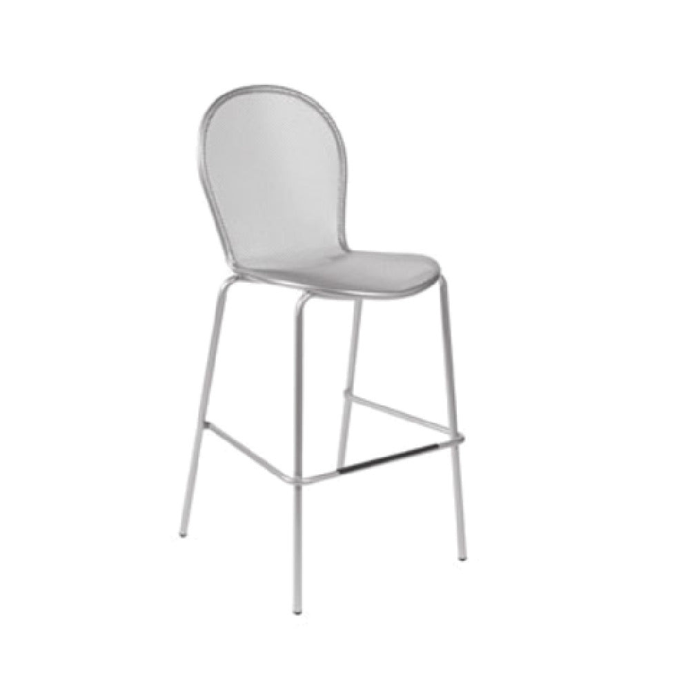 Emuamericas, Llc E128-22 - Ronda Stacking Barstool, Outdoor/indoor, Steel Mesh Back And Seat