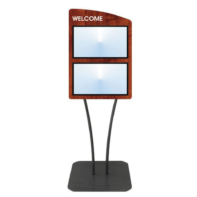 Hubert 73525 - Menu Board, 2-pocket, Floor Stand