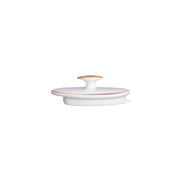 Steelite 82125AND0337L Oval Teapot Lid 3.875" X 2.375" X 1.375" Quanta