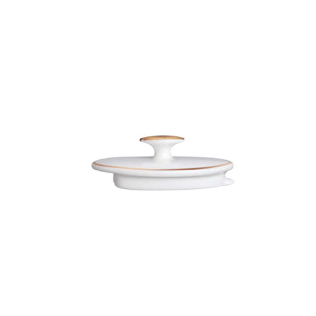 Steelite 82125AND0337L Oval Teapot Lid 3.875" X 2.375" X 1.375" Quanta