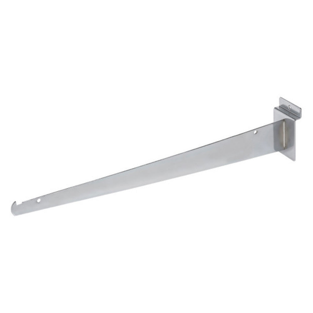 Hubert 29181 - Slatwall Shelf Bracket, 16", Chrome