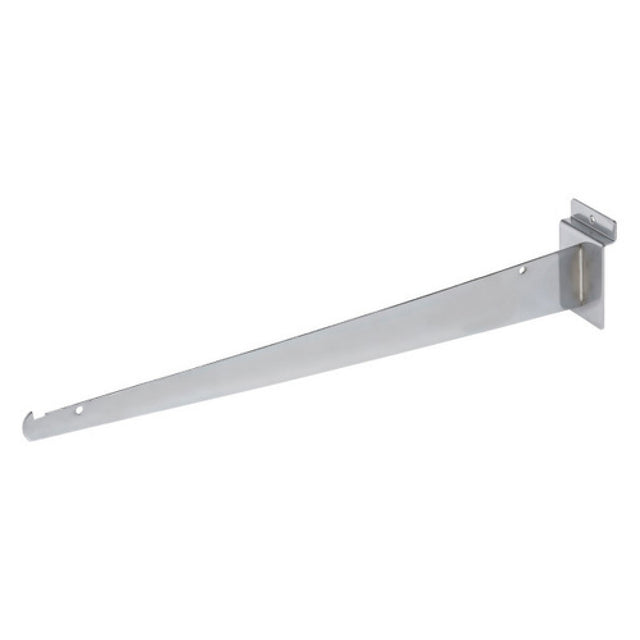 Hubert 29181 - Slatwall Shelf Bracket, 16", Chrome