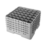 Cambro 36S1058167 Camrack® Glass Rack With (5) Soft Gray Extenders Full Size