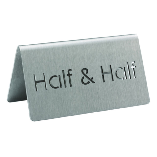 Service Ideas 1C-BF-HALFNHALF-MOD Beverage ID Tent "Half & Half" Laser Cut