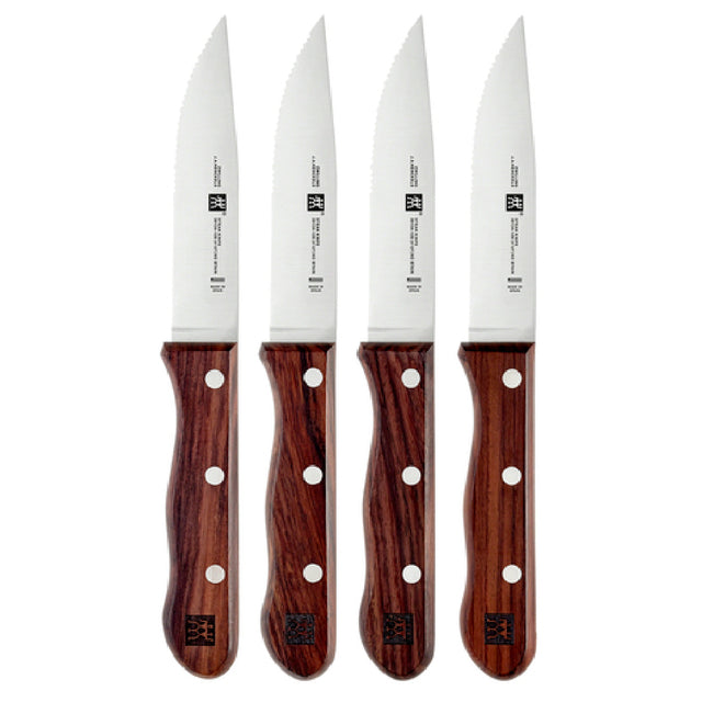 Zwilling 39134-000 Zwilling® Steakhouse Steak Knife Set 11"L Overall 4-1/2" Blade
