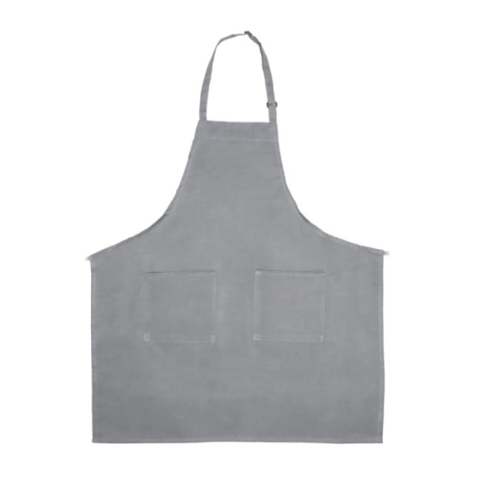 Empura 167BAADJGR - Bib Apron, 32" X 28", (2) Front Pockets