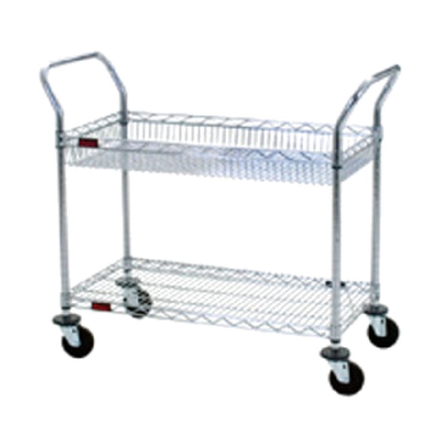 Eagle WBC1836C-1B1W Basket Utility Cart Wire 40"H