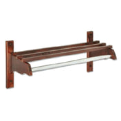 Central Specialties TJF-48 Coat Rack 43" 48" Unit 1" Metal Zinc Plated Hanging Rod