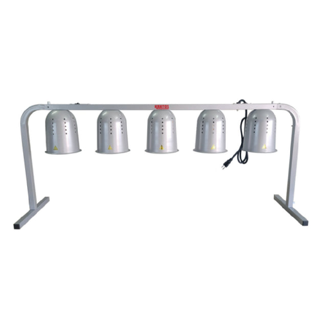Hubert 165844 - Kratos 31M-009 Commercial Freestanding Heat Lamp, (5) Bulbs, Adjustable Height