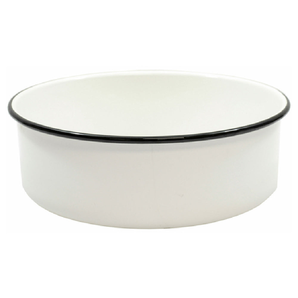 TableCraft Products 80017 - Enamelware Collection™ Serving Tray, 4-1/4" Qt., 10-1/8" Dia. X 3-1/2"
