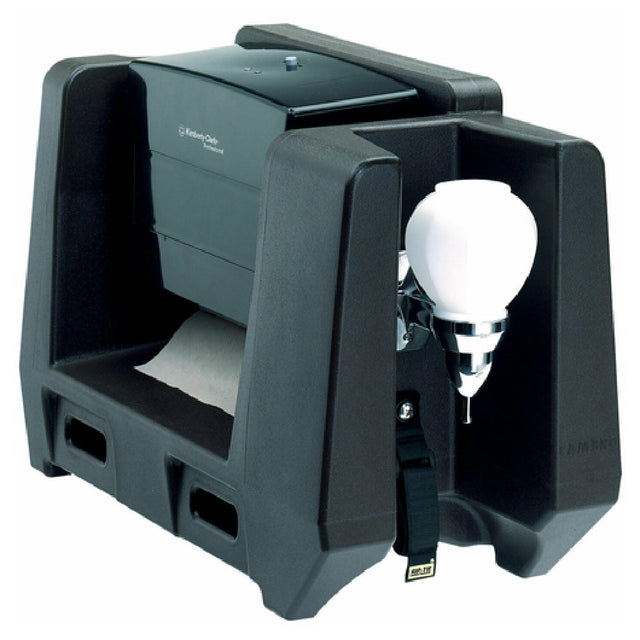 Cambro HWATD110 Handwashing Station With Paper Towel & Soap Dispenser Includes: 1 Sheet Handwash Only Labels (4 Labels Per Sheet)