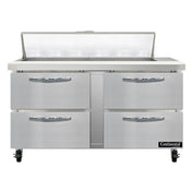Continental Refrigerator SW60N12-D Sandwich Unit 60"W 17.0 Cu Ft Capacity