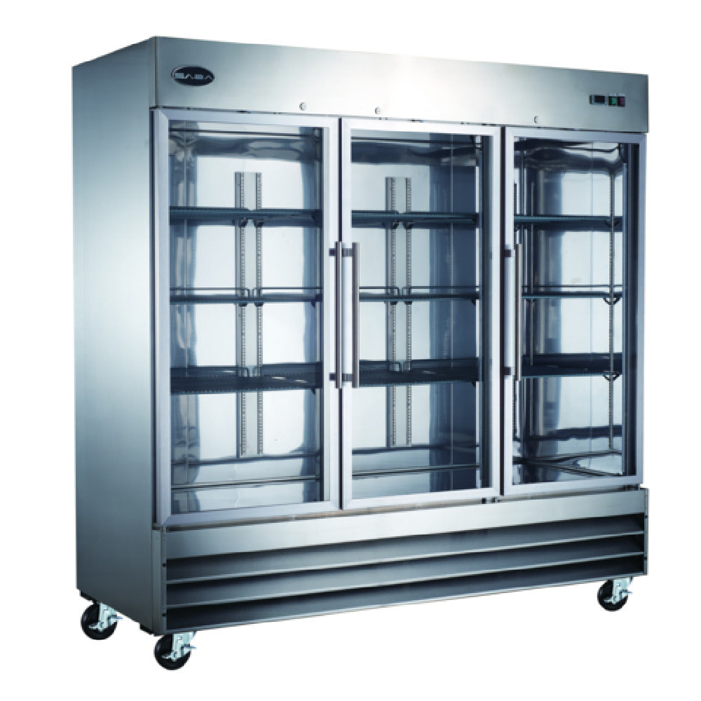 SABA S-72RG Refrigerator Merchandiser Reach-in Three-section